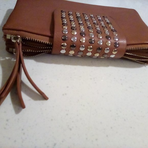 GUC Leather Studded Wristlet - Picture 4 of 16